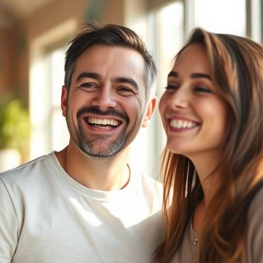 Cliente sorrindo satisfeito com a compra